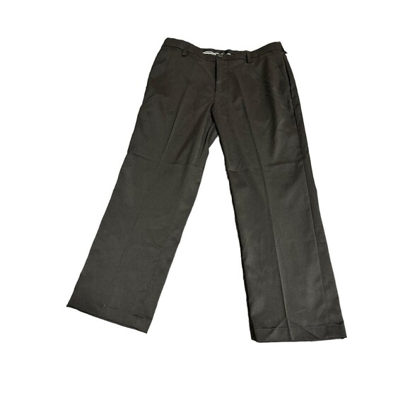 Amazon Essentials 35/28 Black Classic Fit Mens Flat Front Dress Pants NWT - Picture 1 of 10